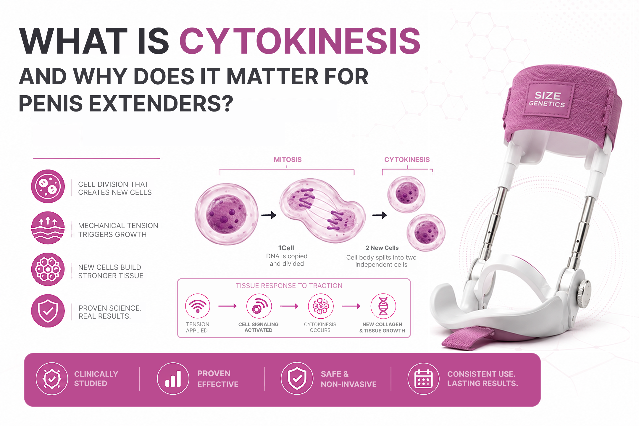 Cytokinesis and Penis Extenders: How Traction Works
